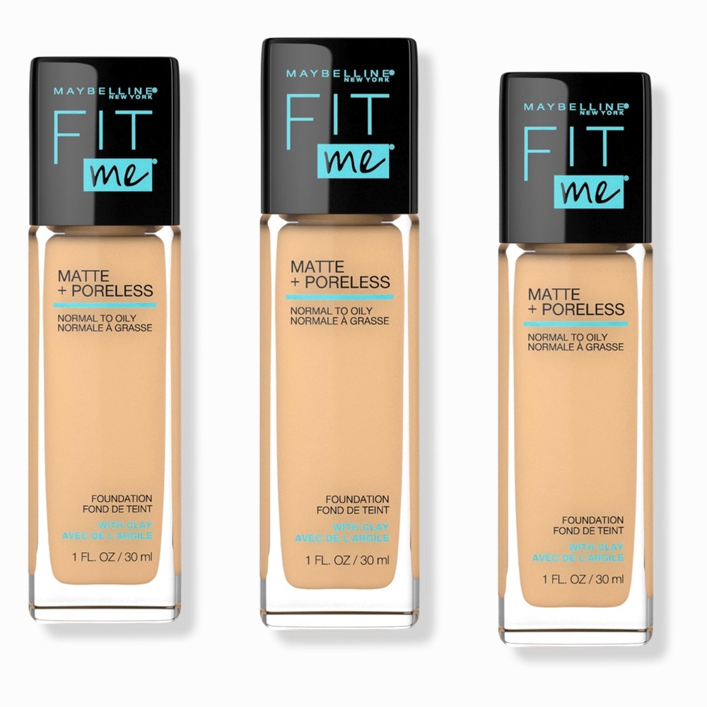Soft Sand #124, Maybelline Fit Me Matte + Poreless Foundation